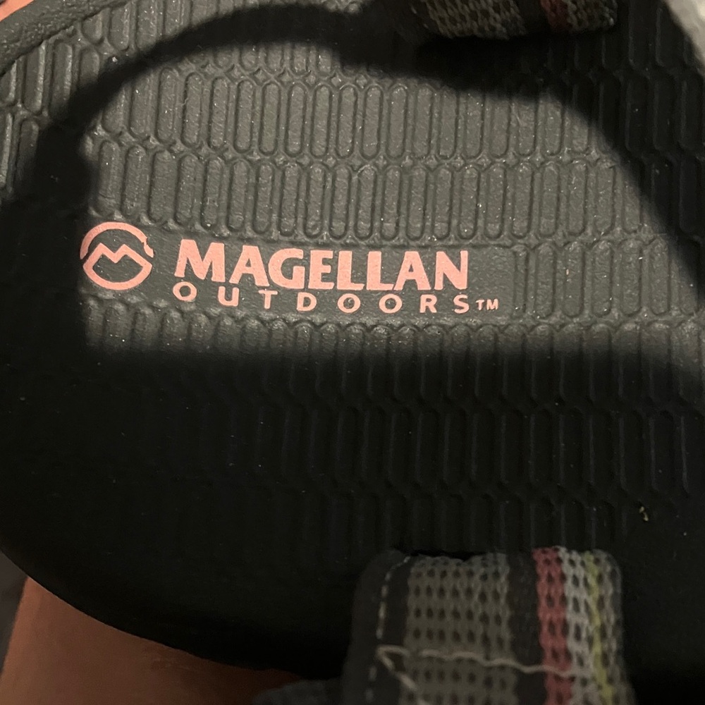 Magellan Outdoors Black and Pink Women's Sandals - Picture 2 of 4